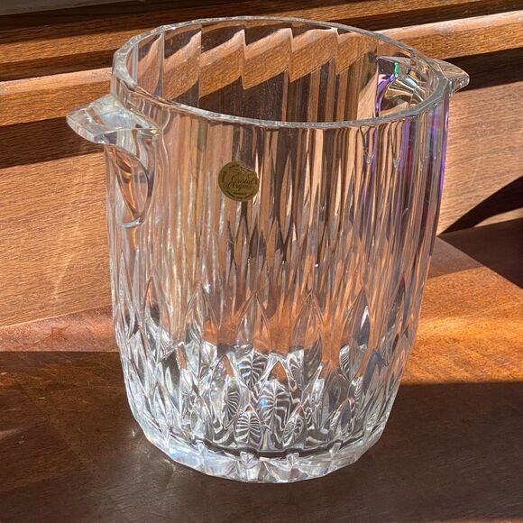 Vinatge Cristal d'Arques France Glass Ice Buckets Handcut - Picture 6 of 7